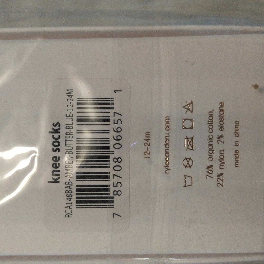 NWT Rylee and Cru Solid Ribbed Socks - 3 Pack Rib Knit Knee Socks - Picture 5 of 6